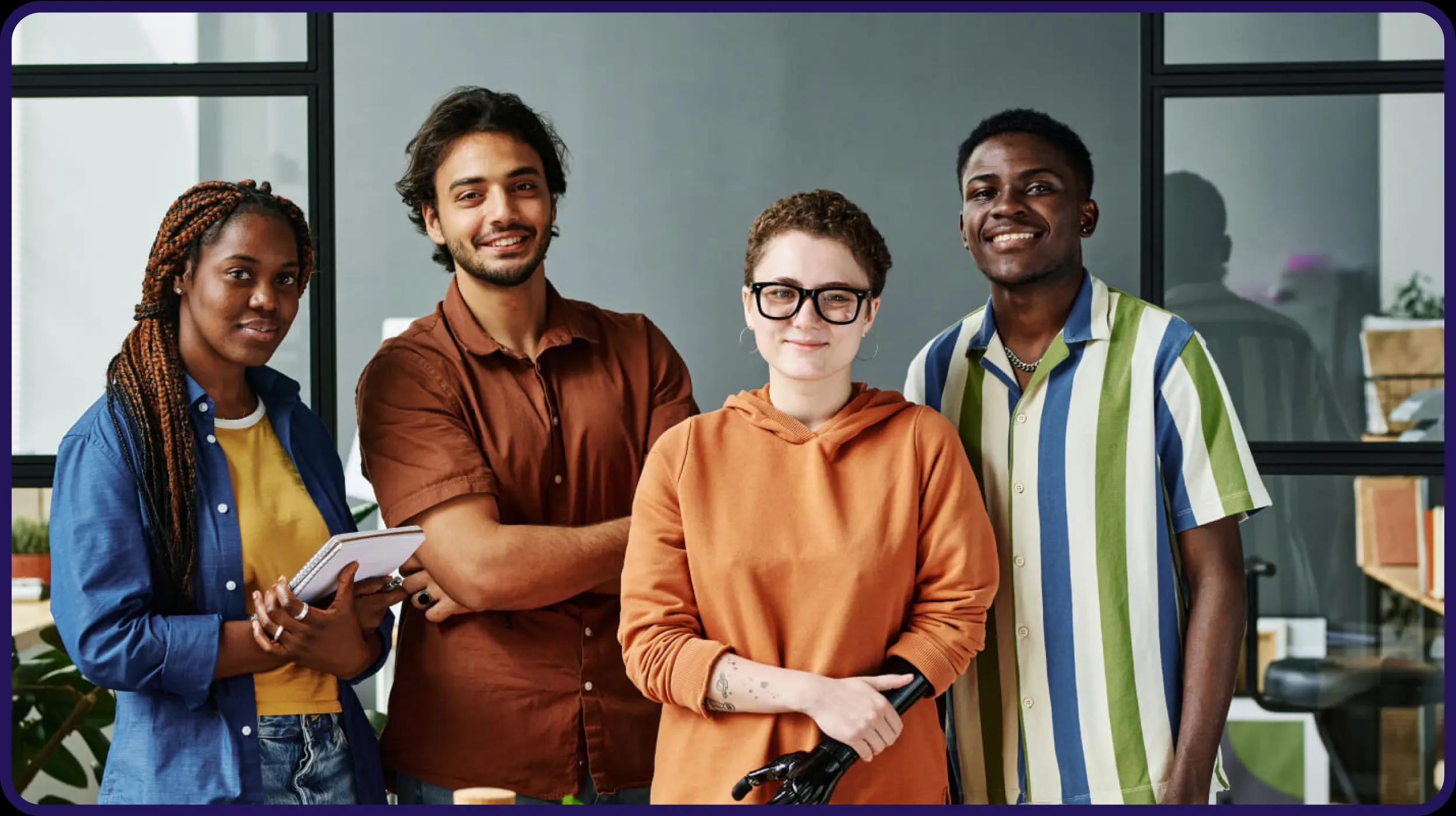 Diverse group of people representing Immigration Question team