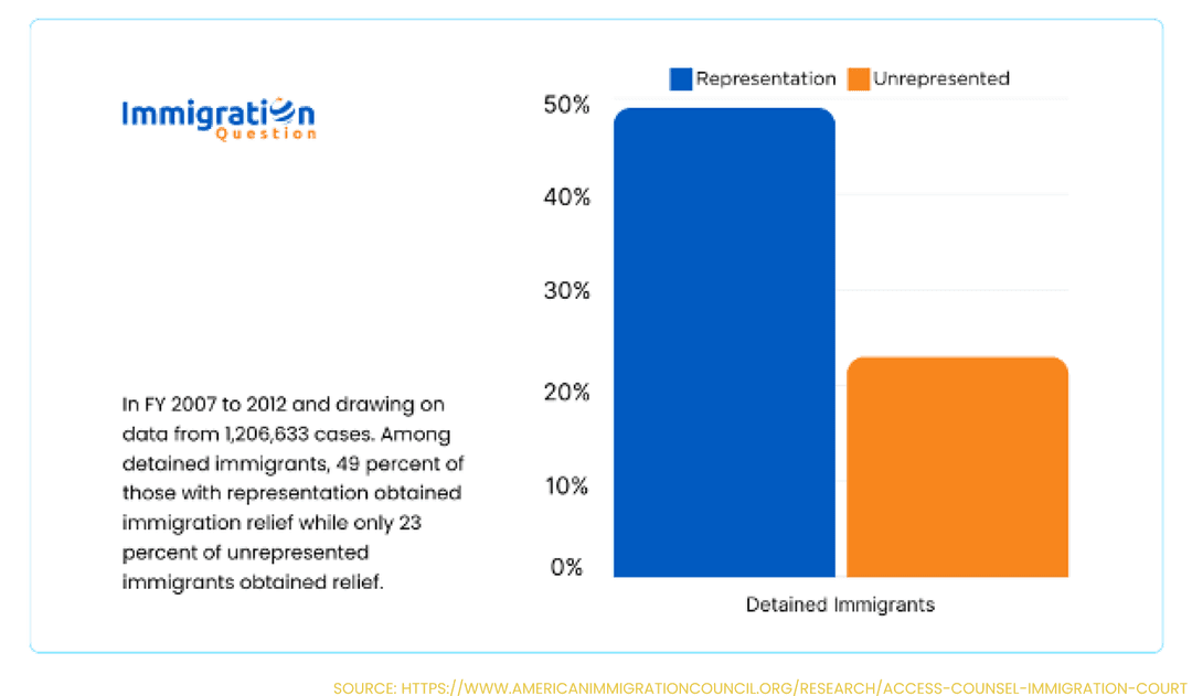 Immigration representation statistics